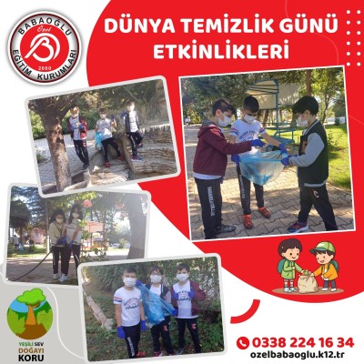 DÜNYA TEMİZLİK GÜNÜ ETKİNLİKLERİ