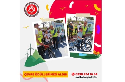 ÇEVRE ÖDÜLLERİMİZİ ALDIK