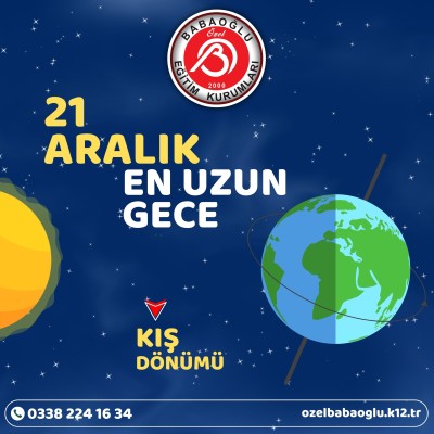 21 ARALIK EN UZUN GECE KIŞ DÖNÜMÜ