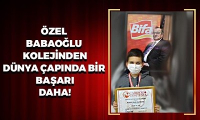 DÜNYA ÇAPINDA BİR BAŞARI DAHA