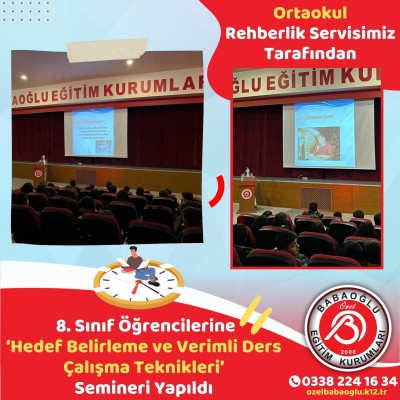 8. SINIF ÖĞRENCİLERİMİZE 