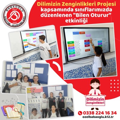 DİLİMİZİN ZENGİNLİKLERİ PROJESİ KAPSAMINDA YAPILAN ÇALIŞMALAR