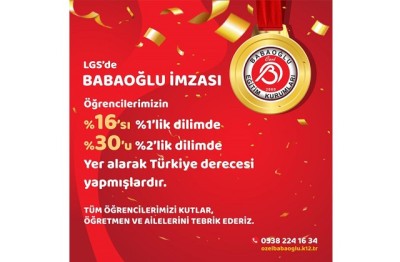 LGS'DE BABAOĞLU İMZASI