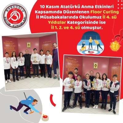 10 KASIM ATATÜRKÜ ANMA ETKİNLİKLERİ FLOOR CURLİNG BAŞARILARIMIZ